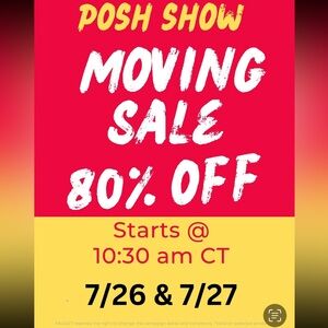 Posh Show Moving Sale Poster